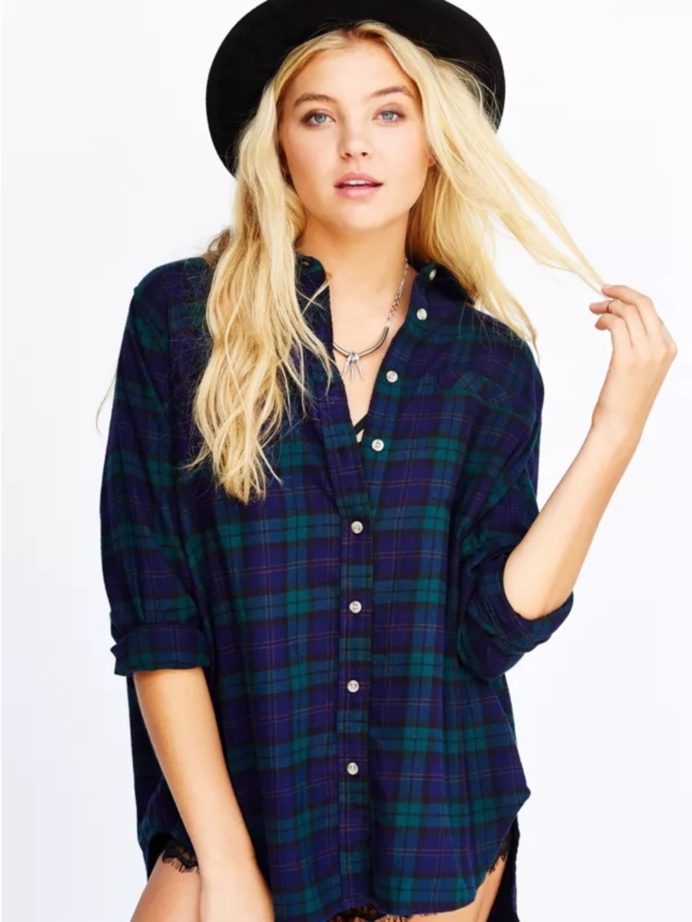 BDG Obie Flannel Button-Down Shirt - women’s size small